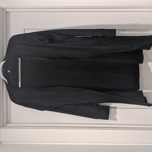 Women's size medium long black cardigan with pockets